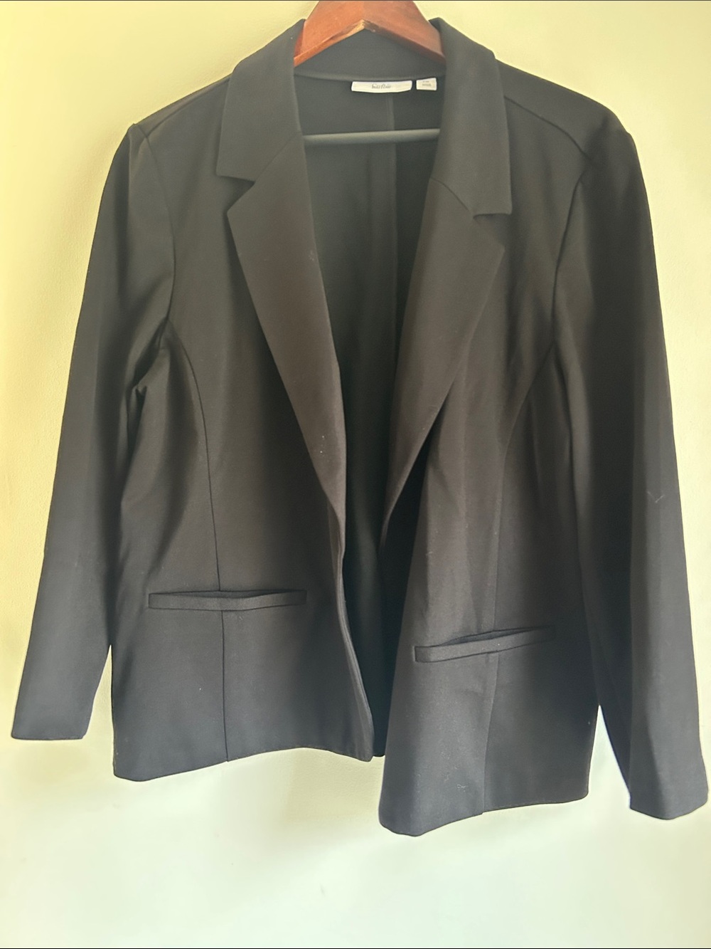 croft & barrow Black Open-Front Women's Blazer